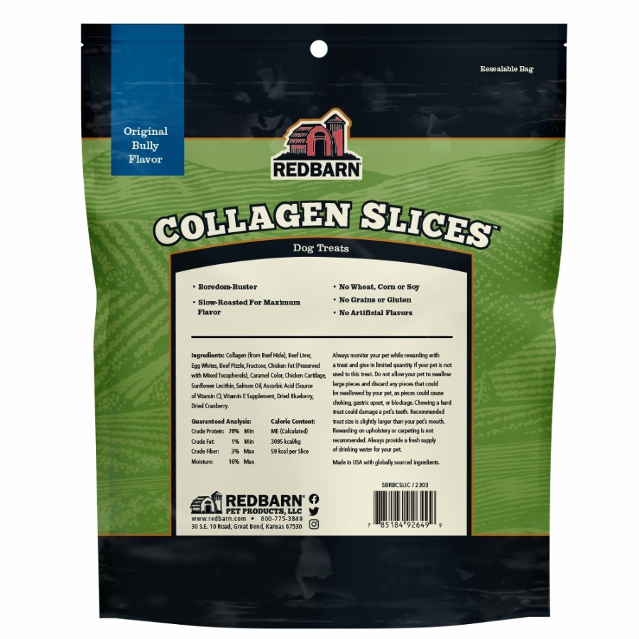 For Dogs Redbarn Chews | Collagen Slices™ Original Bully Flavor