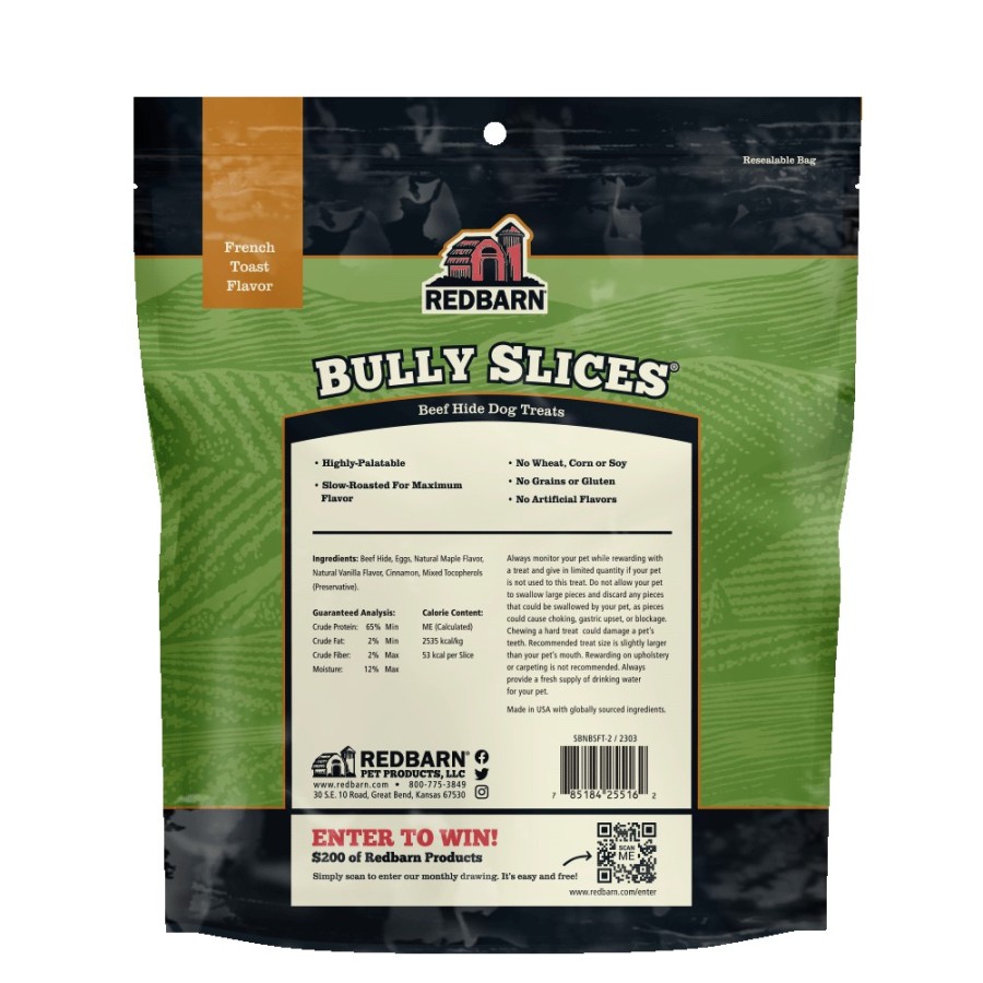 For Dogs Redbarn Rewards & Treats | Bully Slices® French Toast Flavor