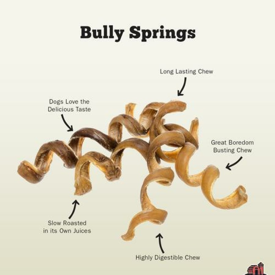 For Dogs Redbarn Bully Sticks | Odor-Free Bully Spring