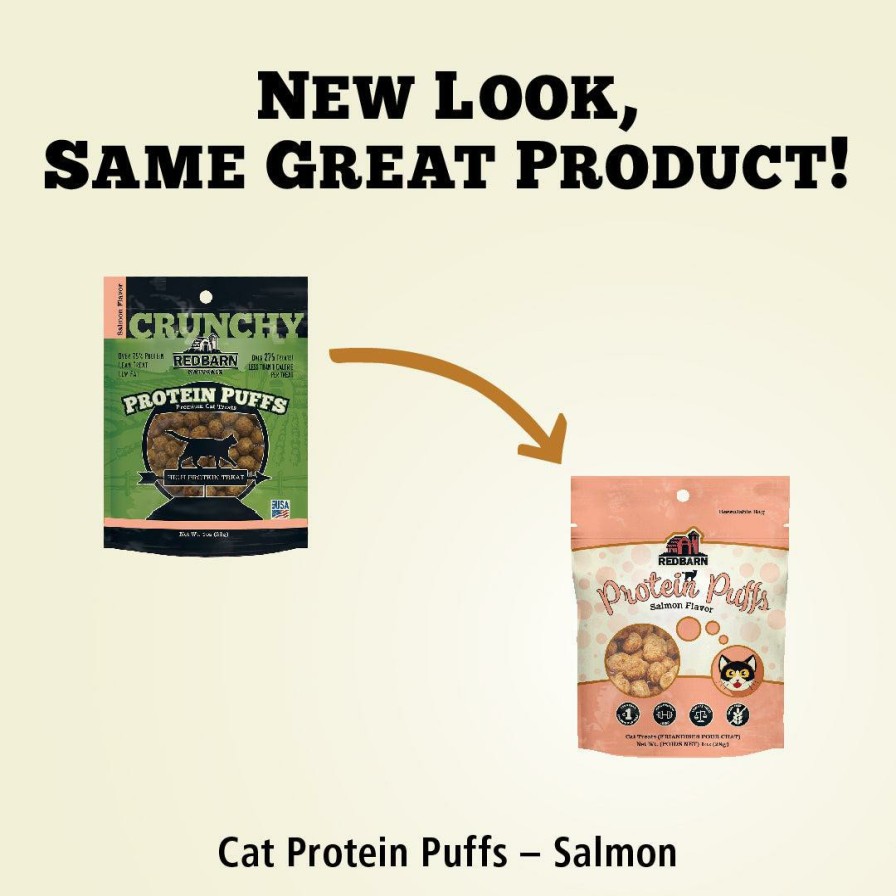 For Dogs Redbarn Rewards & Treats | Protein Puffs Salmon Flavor