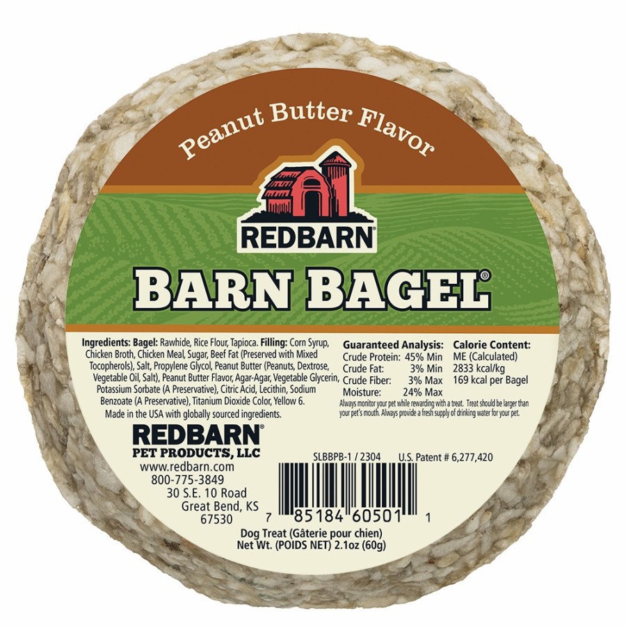 For Dogs Redbarn Chews | Barn Bagel® Peanut Butter Flavor