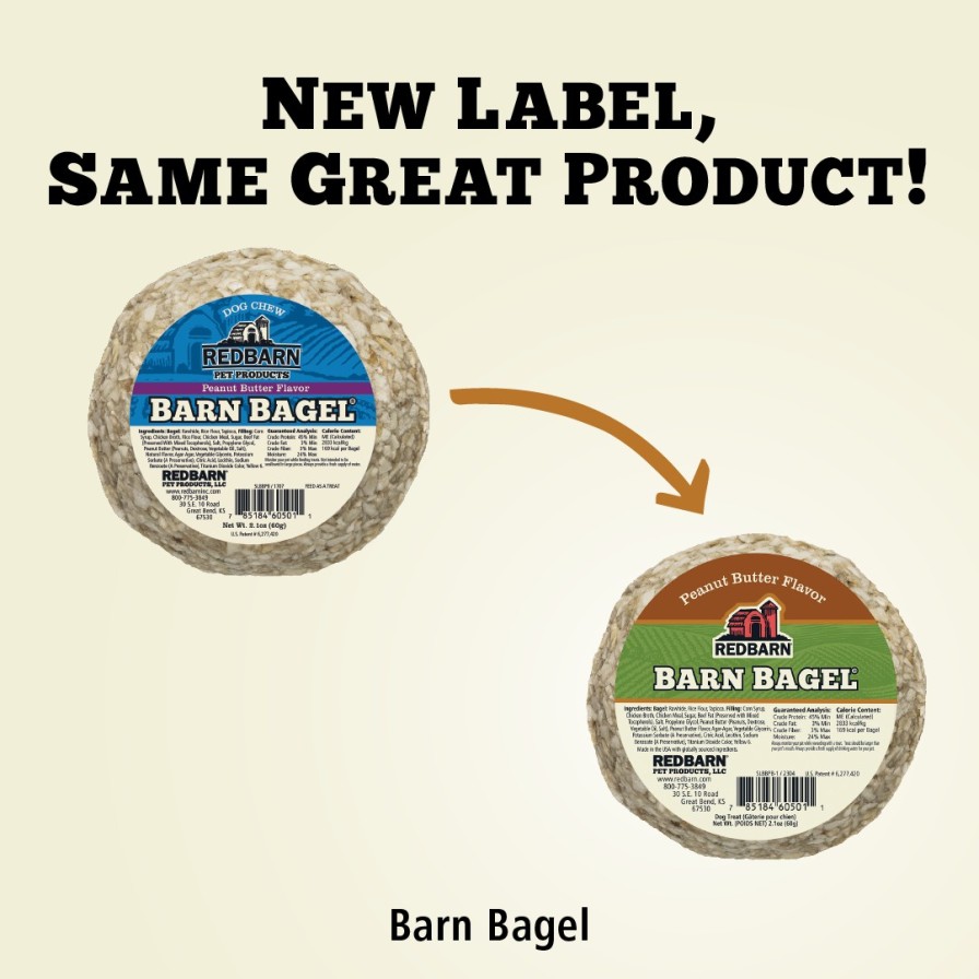 For Dogs Redbarn Chews | Barn Bagel® Peanut Butter Flavor