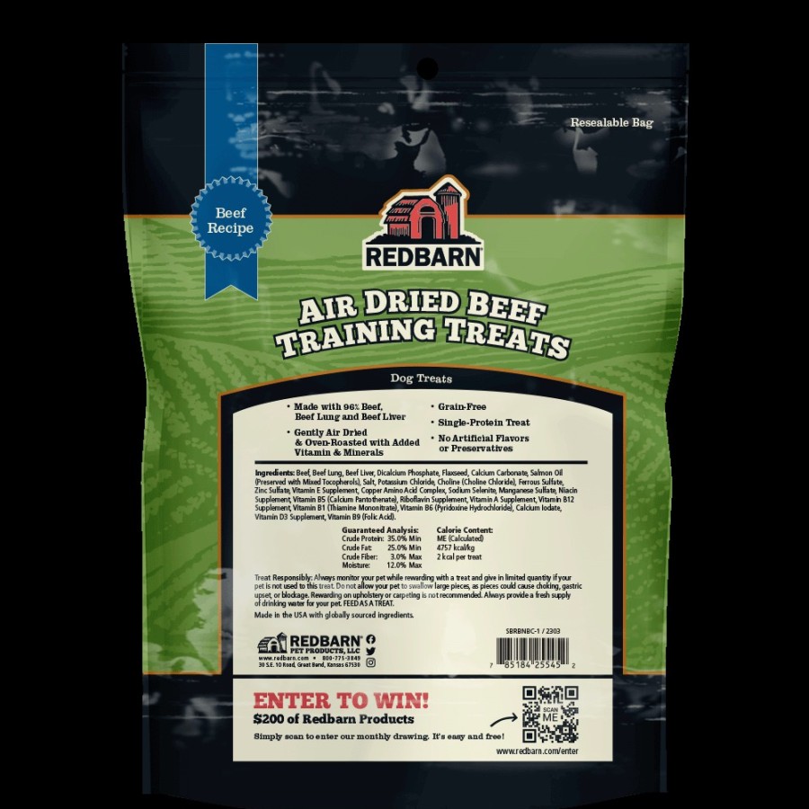 For Dogs Redbarn Rewards & Treats | Air Dried Beef Training Treats