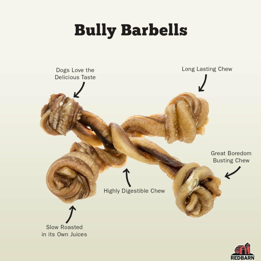 For Dogs Redbarn Bully Sticks | Bully Barbells